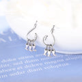 925 Sterling Silver Three Fish Dangle Hook Earrings Ocean Jewelry Gift