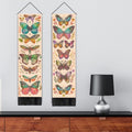 Colorful Butterfly Wall Hanging – Boho Tapestry with Fringe