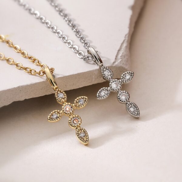 CZ Cross Necklace